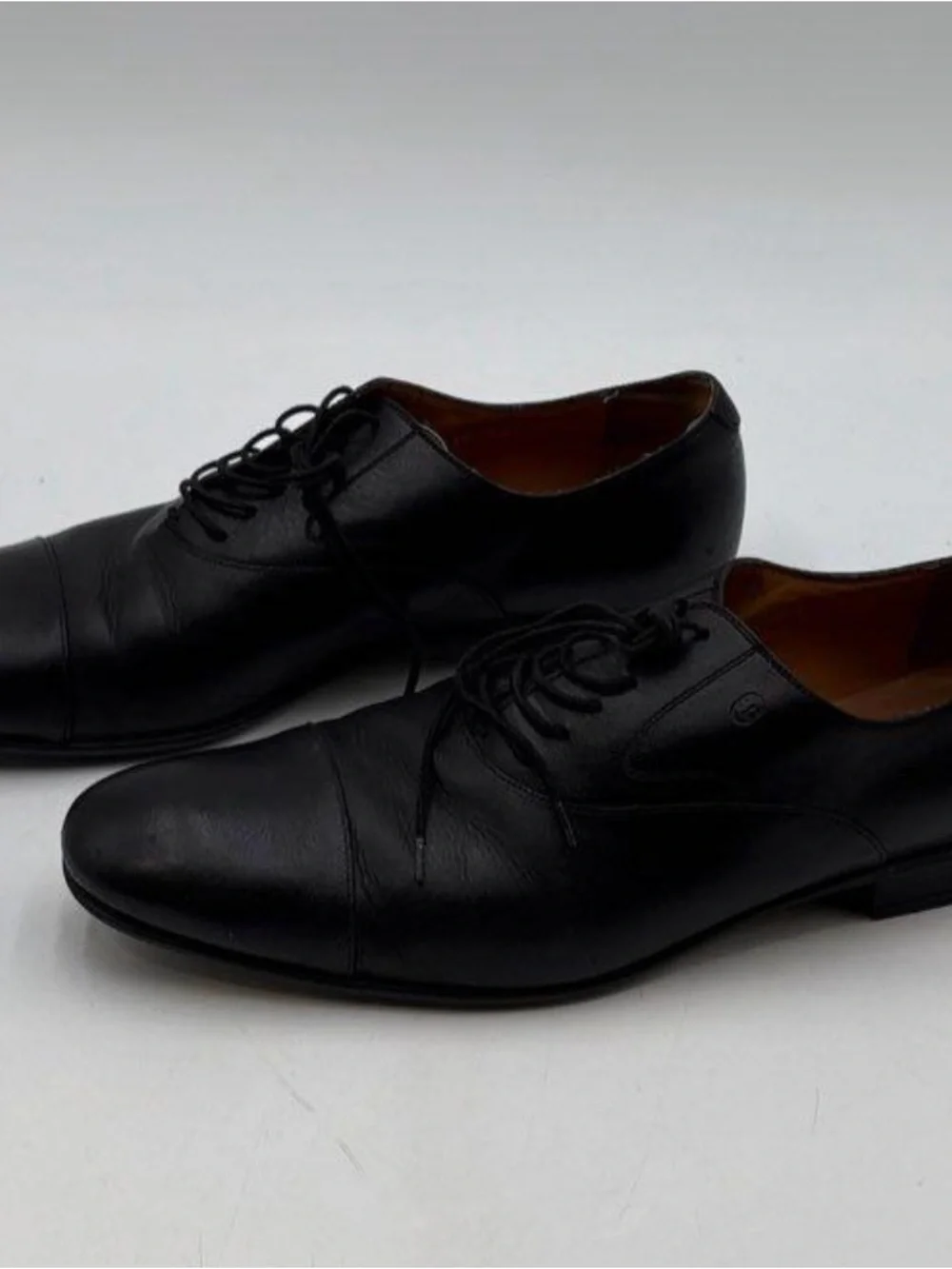 Gucci Classic Black Leather Oxford Dress Shoes - Men size 10